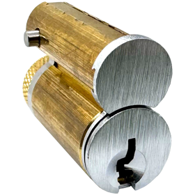 Schlage Full-Size Interchangeable Core, C123 Keyway, 1-Bitted with (No Keys), 626/US26D Satin Chrome Schlage Full-Size Interchangeable Core, C123 Keyway, 1-Bitted with (No Keys), 626/US26D Satin Chrome